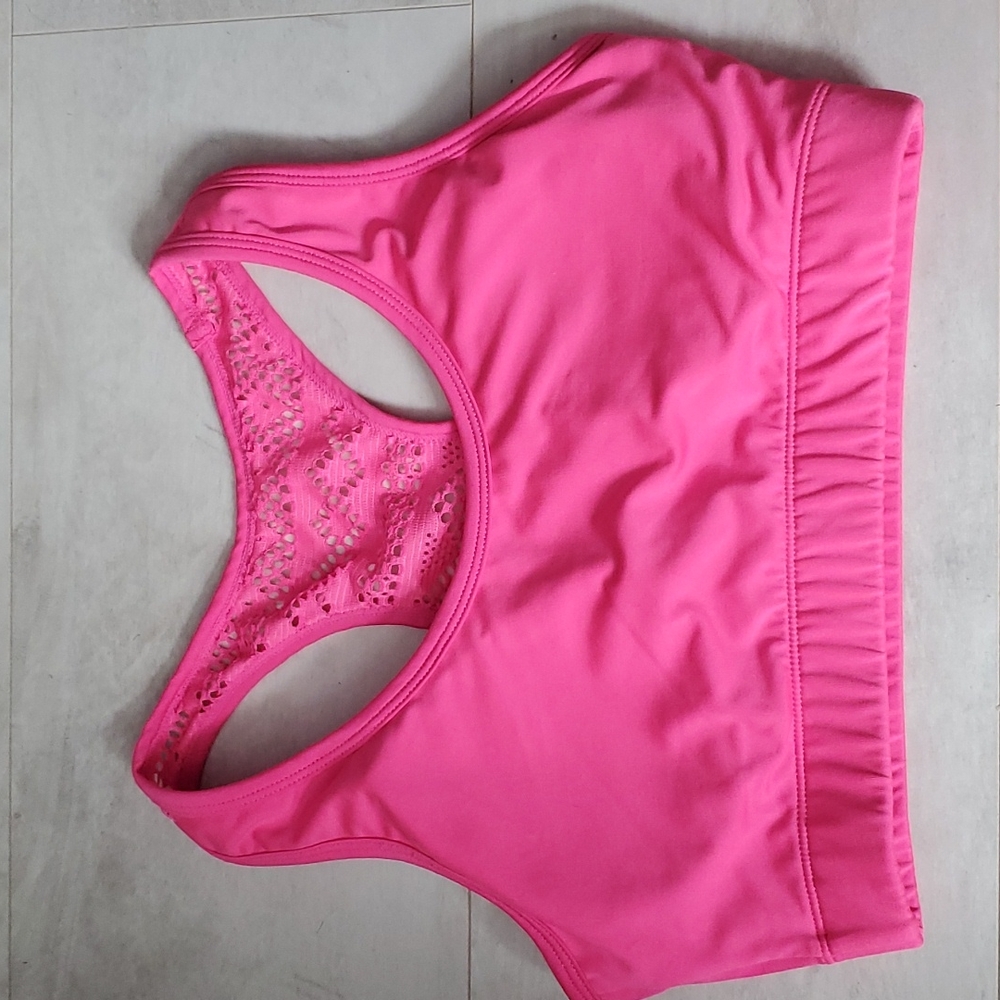 ZYIA Hot Pink Bomber Bra.  Size Medium.